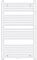 Mai & Mai Radiador de Baño Toallero Eléctrico Bajo Consumo 60x100cm Calentador en Blanco Secatoallas Horizontal Fabricado en Acero