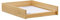 Relaxdays Corbeille à Courrier Bois, Lot de 2, Papier Format A4, Bureau, Range-Documents & Lettres, Aspect Bambou, 25x33cm, Nature