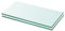 vidaXL 2X Regalboden Glas Glasboden Glasscheibe Glasplatte Regalbrett Ersatz Platte Glasscheibe für Glasregal Klarglas Transparent 20x30cm