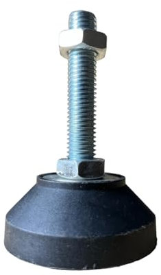 Maschinenfuß Schwerlast in 12 verschiedenen Größen Höhenverstellbar Maschinenschuh Stellfuß Schwingungsdämpfer Gerätefuß Möbelfuß (D=90mm/145mm) ((D=60mm Höhe/97mm))