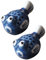 BESTonZON Stäbchen Halter Keramik Japanischer Stil Kugelfisch Form Essstäbchen Ablagen Stäbchen Kissen Stäbchenbänke Essstäbchen Rest Löffelablage für Restaurant Zuhause Tischdeko 2 Stück Dunkelblau