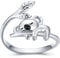 Koala Ring für Damen 925 Sterling Silber Koala Bär Verstellbarer Offener Ring Niedlicher Tier Schmuck Koala Geschenke für Mädchen