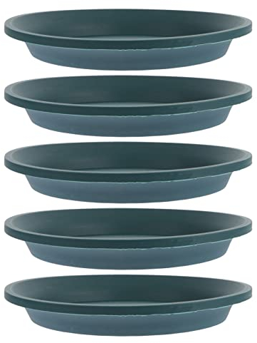 Angoily 5 Stücke Blumentopf Untersetzer Pflanzenuntersetzer Pflanztopf Unterteller Pflanzkübel Untersetzer Pflanzen Untertopf Untertasse für Innen Außen Wohnzimmer Gartendeko 12cm