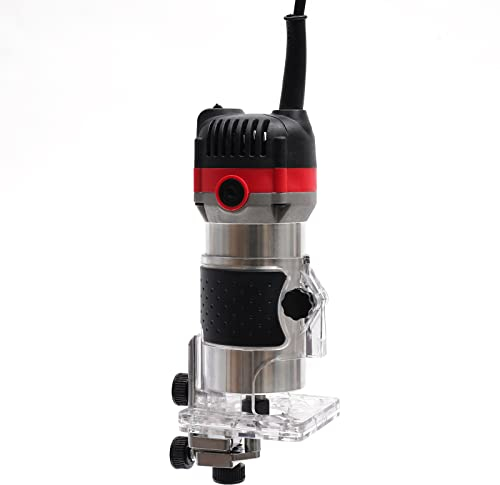 1/4 Oberfräse Electric Hand Trimmer Kantenfräse Fräse Holzfräse, 6.35mm Laminergerät Router Oberfräse 800W