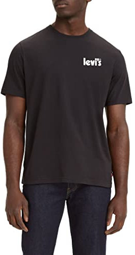 Levi's Men's Ss Relaxed Fit Tee T-Shirt, Poster Caviar+, M