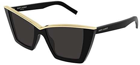 SAINT LAURENT Womens SL 570-001 54 Woman Acetate Sunglasses, Black-Black-Black