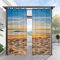 Heavyoff Outdoor Vorhänge Wasserdicht, Wetterfest Sichtschutz Terrasse Sonnenschutz für Balkon Veranda Pergola Gartenlaube 1 Stück, Stil 14, 117x160cm