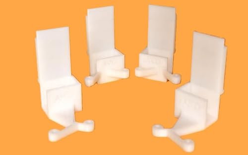 3DEFRANCE - Lot de 8 Guides renforcés pour Porte Coulissante Placard Form/Optimum -Format 2023 - Entièrement biodégradable - Matériau de qualité supérieure - Fabriqué en France (8)