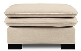 Flexibler Hocker Greco - Perfekter Zusatzplatz für jedes Moderne Wohnzimmer Beige