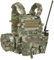 KRYDEX GEAR Chaleco Táctico, Porta Placas Táctico Sistema de Liberación Rápida Airsoft Chaleco Ajustable MOLLE Porta Placas Protector de Pecho