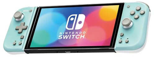 HORI Nintendo Switch Split Pad Compact (Mint Green x White) - Ergonomic Controller for Handheld Mode - Officially Licensed by Nintendo