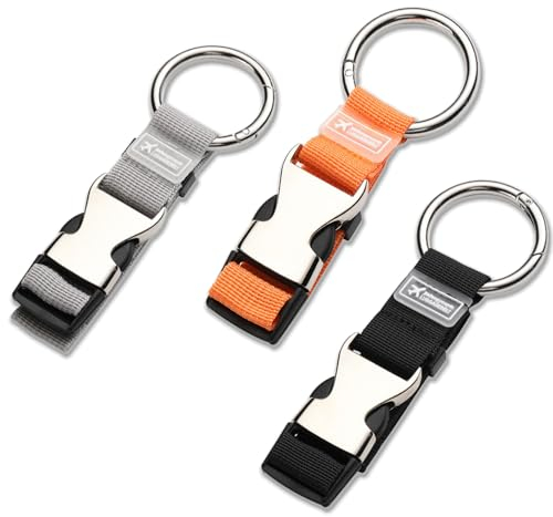 3 Stück Jackenhalter Rucksack, Gepäckgurt, Jackengreifer, Add a Bag Luggage Strap, Verstellbare Taschenhakengurte, Greifer Halter Gürtel Kofferband, für Einfaches Mitführen von Zusätzlichem Gepäck