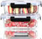 IUGHN Glass Containers with Lids 2 Pcs, Meal Prep Containers Reusable,1040ml Leak-proof Food Containers, Glass Food Storage Containers, Bento Boxes with Locking Lids for Microwave, Oven, Freezer