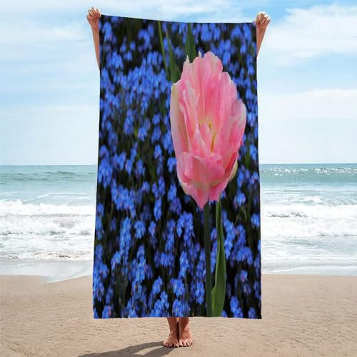 Toalla Playa Rosa Toallas Playa Grande Microfibra Anti Arena Flores Playa Toallas para NiñA NiñO Adulto Piscina Toalha de Praia Mujer Hombre 200x200cm