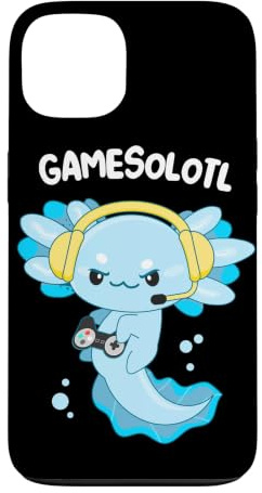 Hülle für iPhone 13 Gamesolotl Cute Gamer Axolotl Spielt Videospiele