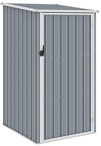 ShGaxin Abri de Jardin Gris 87x98x159 cm Acier galvanisé,Abris De Jardin,Abri De Stockage pour Jardin,Abri D'Outils De Jardin
