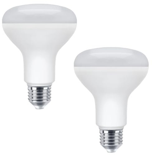 Long Life Lamp Company R80 LED Spotlight Bulb Screw Cap E27 Dimmable Cool White 6500k 10w Reflector Light Bulb (2)