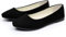 Womens Lovely Ballet Flats with 26 Vibrant Colors, Ladies Indoor Outdoor Comfy Flat Shoes Pure Color Suede-Effect Upper Ballerina Pumps Portable Slip On Dolly Shoes