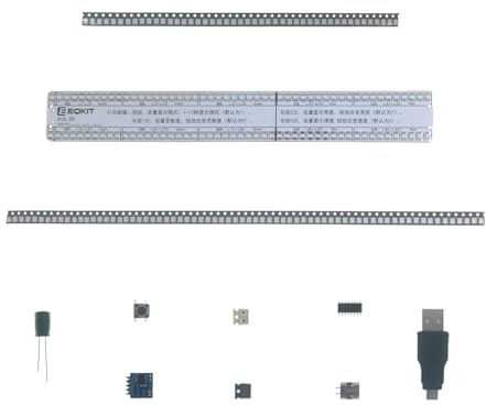 Audio Spektrum Anzeige DIY Kit, DC 5 V Sprach Sound Steuerplatine DIY Musikspektrum Elektronisches Lötkit Music Spectrum Level Indicator für DIY Dekoration
