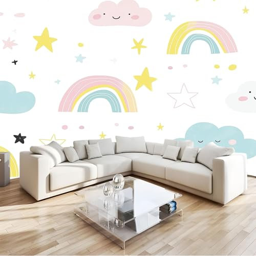 78.7 x 55.1(WxH) Print Design Wallpaper, Waterproof, no Fading, Ideal for Living Room, Bedroom, Study, Home Interior Wall Decoration Pink Decorative Wall Mural,