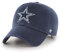 '47 NFL Dallas Cowboys Clean Up Unisex-Baseballkappe, Verstellbarer Riemenverschluss, Einheitsgröße, Team Logo, Farbe Navy Blau