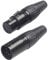 MOLUCKFU 1 Paar 5 Audio Stecker Schwarze Klinke Audio Adapter 5 Poliger Xlr Stecker Auf Buchse Audio Adapter Mikrofon Audio Adapter