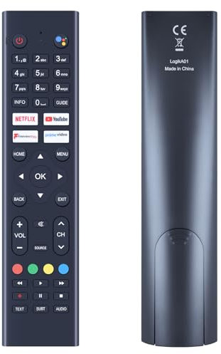 GOUYESHO 280401011330-G2 Voice Remote Control Replacement for LOGIK for RCA for Cello C2420G C3220G C4020G C4320G C5020G C5020G4K C5020G4K/ZK4G0205 C6520RTS4K ZG0234 ZK4-G0205 Smart 4K Ultra HD LED TV