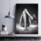 DHHXY Affiches et impressions de femme, peintures sur toile en verre de vin, noir et blanc, figure de fille sexy, art mural pour chambre à coucher, décoration d'intérieur, 70 x 100 cm, sans cadre