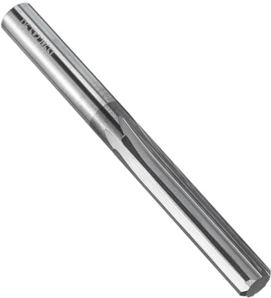 QUARKZMAN Reamer per Mandrino 6.5mm H7 in Carburo di Tungsteno Fresa per Tornio a 6 Flauti Dritti Fresa Dritta per Fresatura di Metallo Legno Foratura di Fori