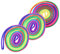 ifundom 3pcs Colorful Rainbow Flower String Game Toy for Boy Girl Fun Finger Weaving Activity Elastic Hand Game for Parties Educational and Entertaining Boy Girl Party Favors