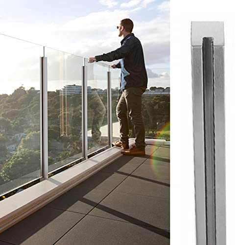 Poteau de Garde-Corps en Verre pour terrasse, Montage latéral, balustres en Acier Inoxydable, Broches pour escaliers intérieurs, balcons extérieurs, Jardins, piscines, lofts, clôtures, pour