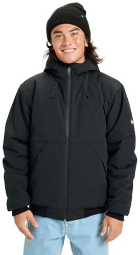 Quiksilver Cold Weather Hooded Jacket Brooks 3K Jacket Mens Black S