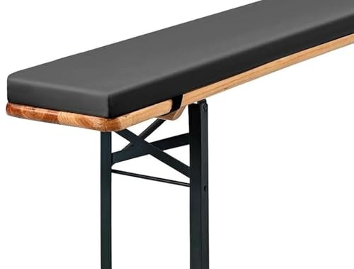 Holomaalahi rechteckige Sitzauflage für Bank, 120 x 25 x 3 cm, Kissen für Stühle im Innen- und Außenbereich, hochdichter Schaumstoff, rutschfest, waschbarer Bezug – für Terrasse, Esszimme