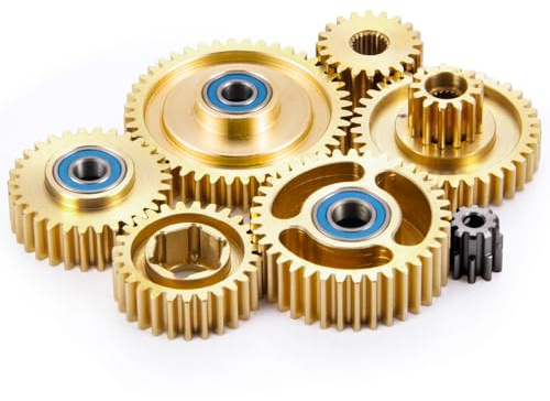 ZuoLan 1set/7pcs Brass Motor Gearbox Gear Parts Set for 1/14th Tamiya R620 RC Tow Drag Trailer Truck Car