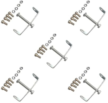5 set of Bike Rear Rack Mount Adapter Metal Parts for Bicycle Pannier Rack with Screw