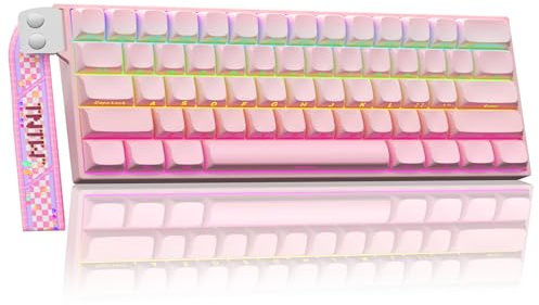 AULA MINI60 HE PRO - 60% Mechanical Gaming Keyboard Wireless, Hall Effect Magnetic Switch Hot Swappable, Adjustable Actuation Rapid Trigger Mode, 8000 Hz Polling Rate, 60 Percent Compact Design for PC