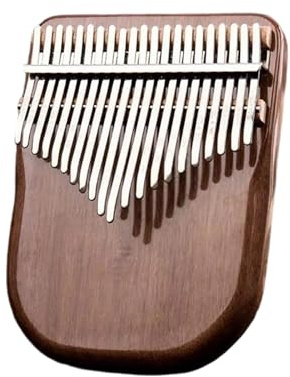 Anfänger-Kalimba Kalimba Aus Schwarzem Walnussholz 17 Und 21Tasten-Daumenklavier Professionelles Tasteninstrument Mit Zubehör(21 keys-Brown)
