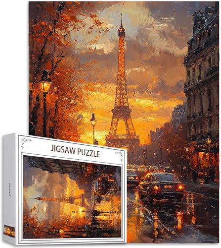 Puzzle 2000 Teile Erwachsene, Landschaft Puzzle Stadt Muster Design, Groß Holzpuzzle Erwachsene 100x70cm Geschicklichkeitsspiel Teile Geschenkboxverpackung for Wanddeko Wohnzimmer, Geschenke, Model634
