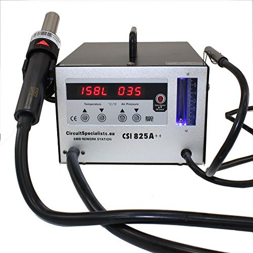 Circuit Specialists CSI 825A++ Professional Desoldering Hot Air Rework Station Plus Spare Element