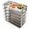 APS GN 1/1 System-Tablett Profi Line, Tablett aus Edelstahl 18/10, stapelbares, verschraubbares Tablett-System, hochglanzpolierter Dekorrand, massive Griffe verchromt, 32,5 x 53 cm, 5,5 cm Höhe