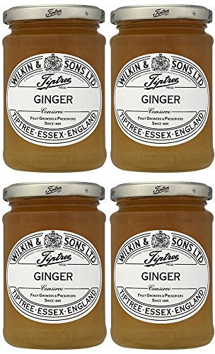 Tiptree Lot de 4 boîtes de conservation au gingembre 340 g