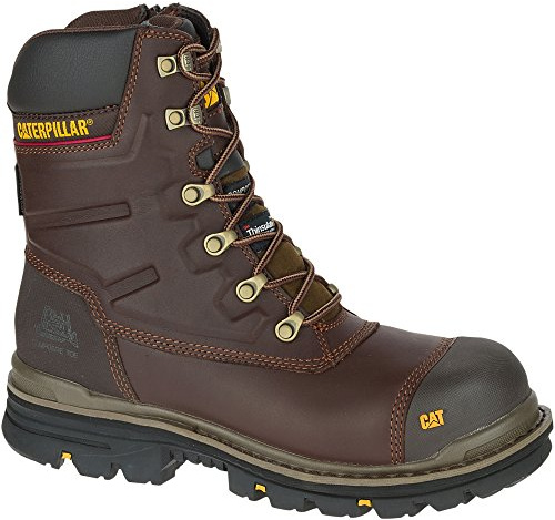 Caterpillar Work Men's 8 Premier Waterproof Composite Toe Work Boot Brown - P90780