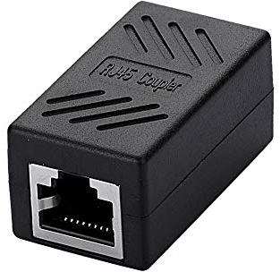 SIENOC Connecteur Ethernet Cat5 Cat6 Coupleur Ethernet Femelle à Femelle Réseau RJ45 8P8C, Noir (1 Pack)