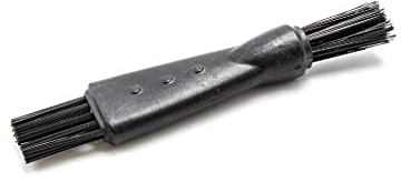 vhbw Reinigungsbürste für Elektrorasierer, Bartschneider, Barttrimmer, Haarschneider, Trimmer, Epilierer - 6,5 x 1,3 cm, Schwarz
