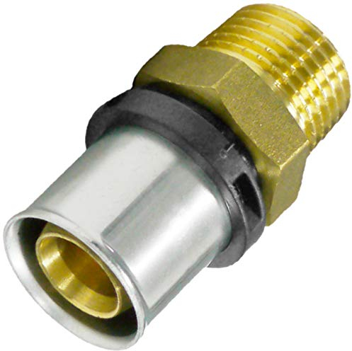 HDmirrorR Pipetec Press-Übergang Außengewinde 26x3mm - 1 DVGW, TH Pressfitting