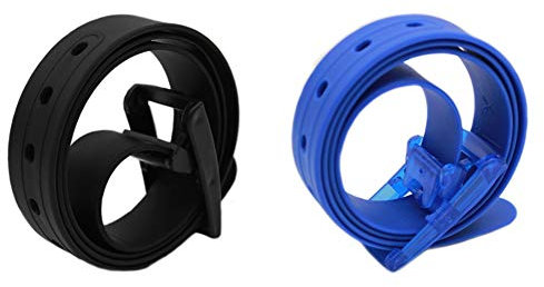 MEISHINE® 115 * 3.5cm Unisex Candy Colour Gürtel aus Silikon Perfect Für Damen/Herren (2 Pack)