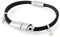Lederarmband Damen mit Gravur personalisierter Schmuck 925 Silber Damenarmband Leder schwarz Perlen Gravurschmuck Armband Namen Text | HANDMADE IN GERMANY