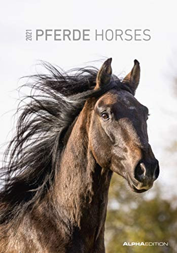 Pferde 2021 - Bild-Kalender 24x34 cm - Horses - Wandkalender - mit Platz für Notizen - Alpha Edition