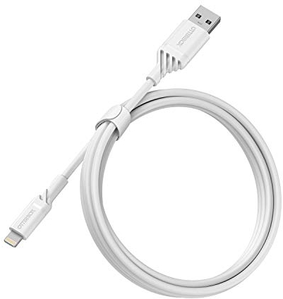 OtterBox Reinforced USB-A to Lightning Cable, MFi Certified, Charging Cable for iPhone and iPad, Ultra-Rugged, Bend and Flex Tested, 1M, White