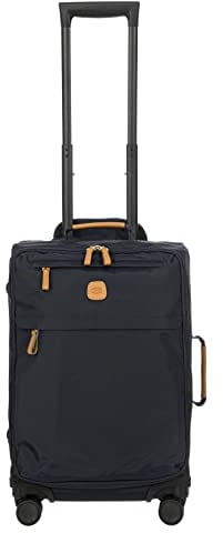 Bric's Erweiterbarer Cabin Trolley, X-Collection, Handgepäckkoffer mit 4 Doppelrädern, Strapazierfähig und Ultraleicht, Größe: 36x55x23 cm, Ozeanblau